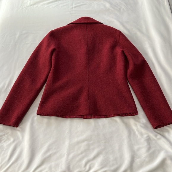 Alpaca III Burgundy Alpaca Wool Blend Jacket - Picture 2 of 6